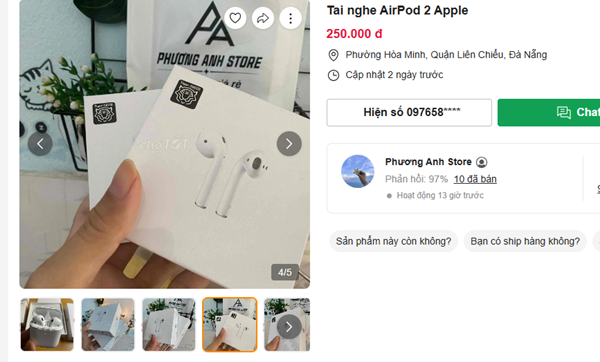 airpods 2 xuong gia the tham thiet ke nho gon chat luong am thanh van on ap